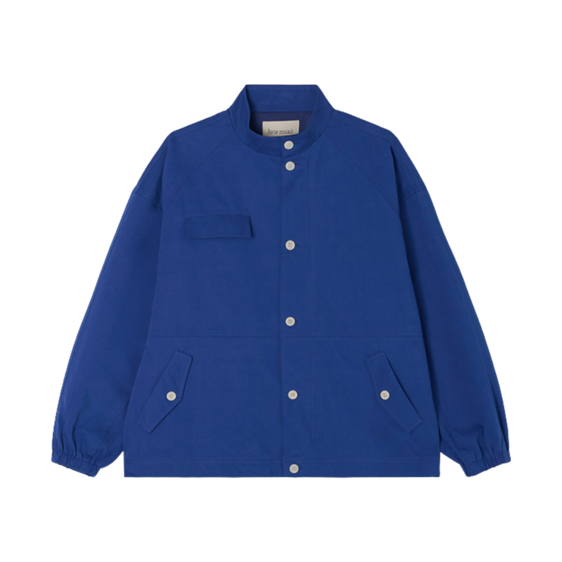 - Aviemuah Soft Cotton Field Jacket Cobalt Blue