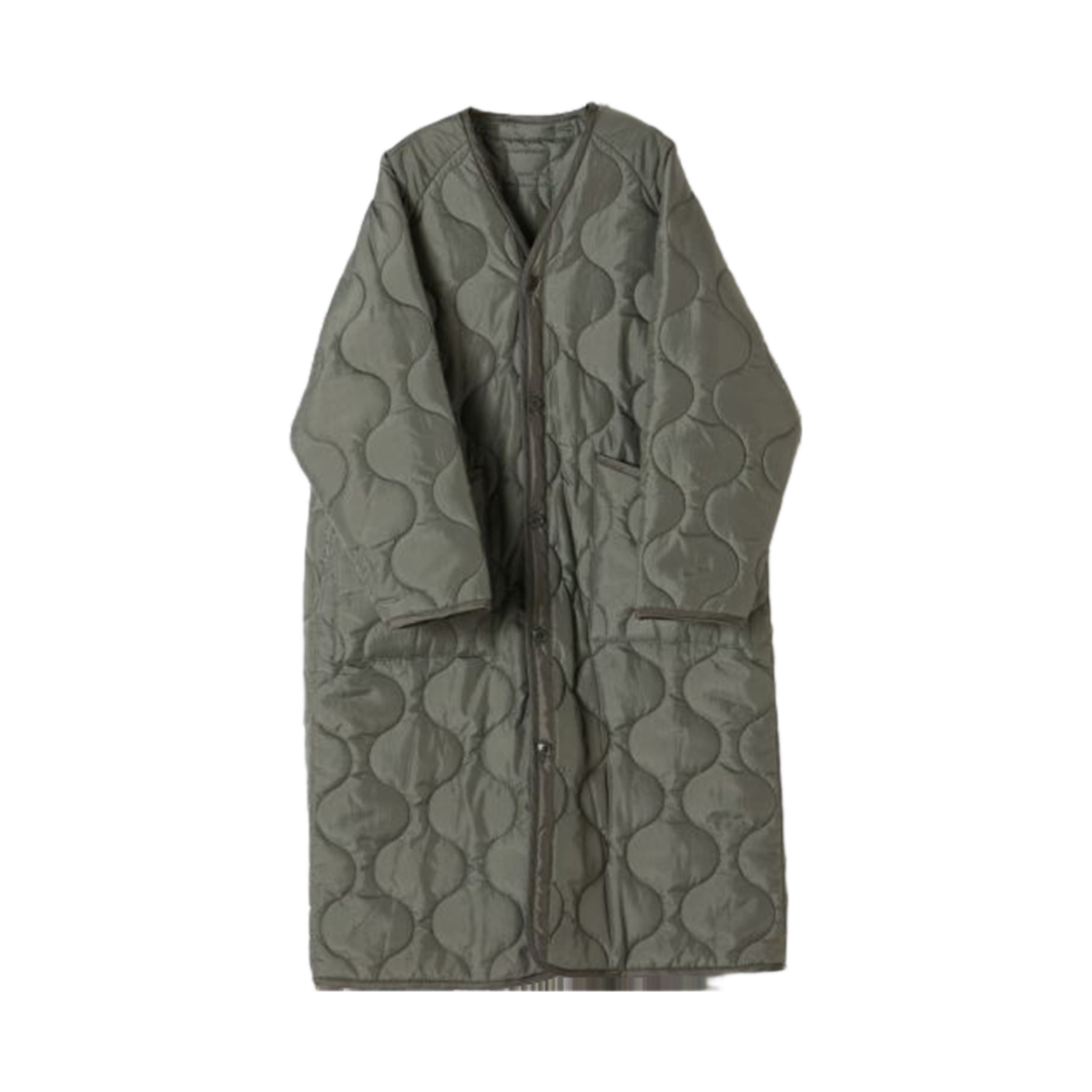 하이크 퀼티드 라이너 코트 올리브 드랩(Hyke Quilted Liner Coat Olive Drab)