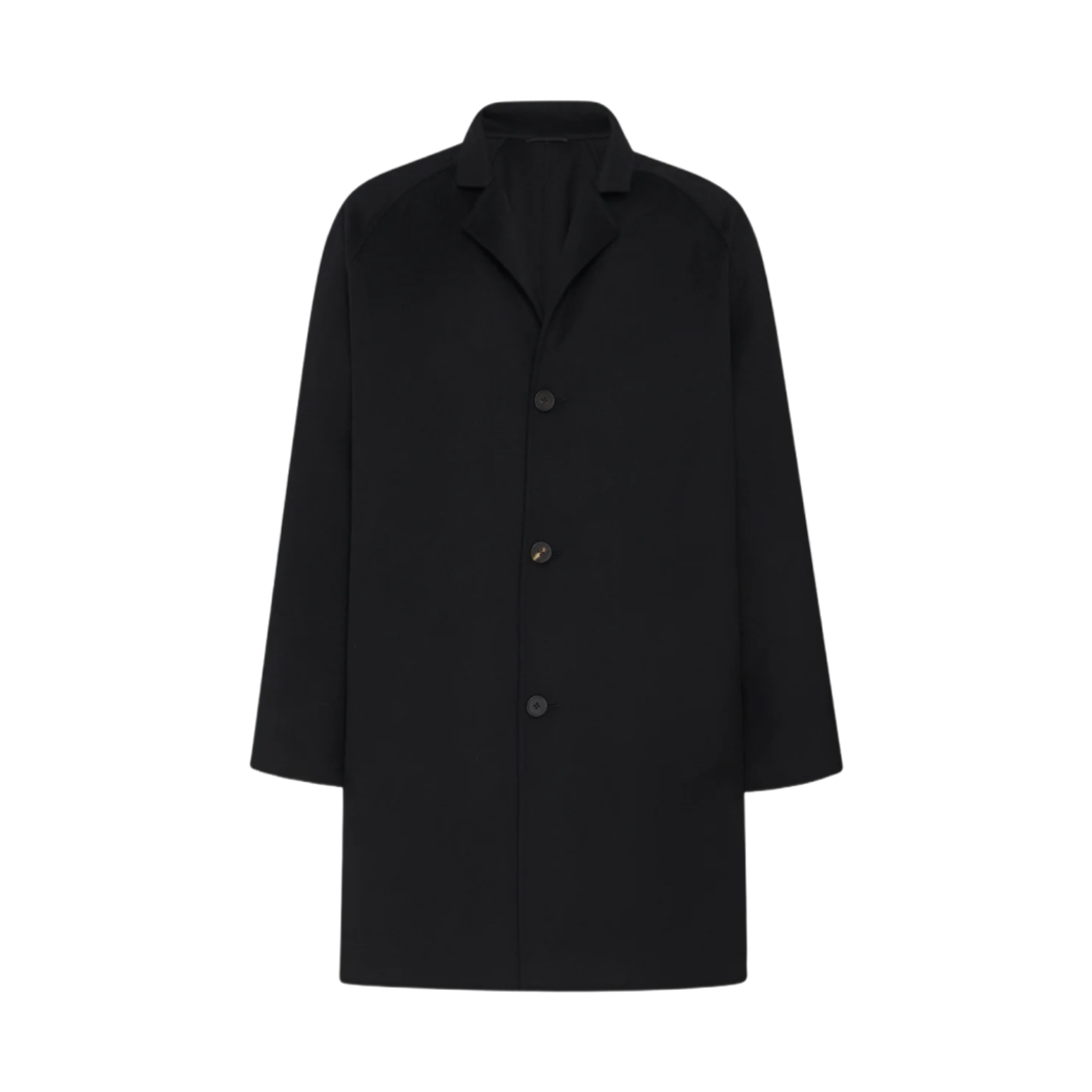 790W3140BLK The Row Elide Coat in Cashmere Black