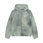 Stussy Wave Dye Beach Shell Jacket Sage