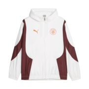 Puma Manchester City Prematch Woven Anthem Jacket White Aubergine