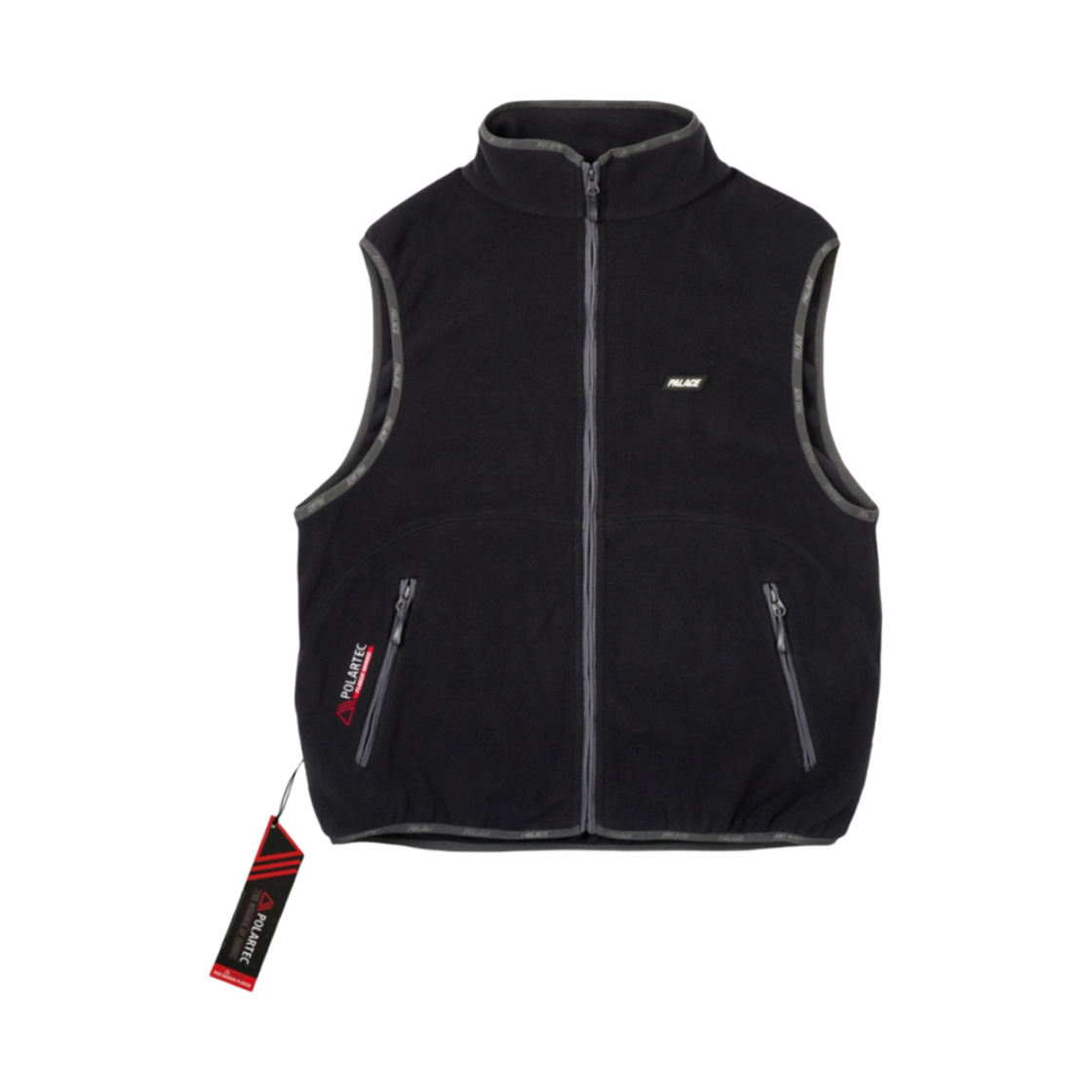 - Palace Polartec Vest Black - 24FW
