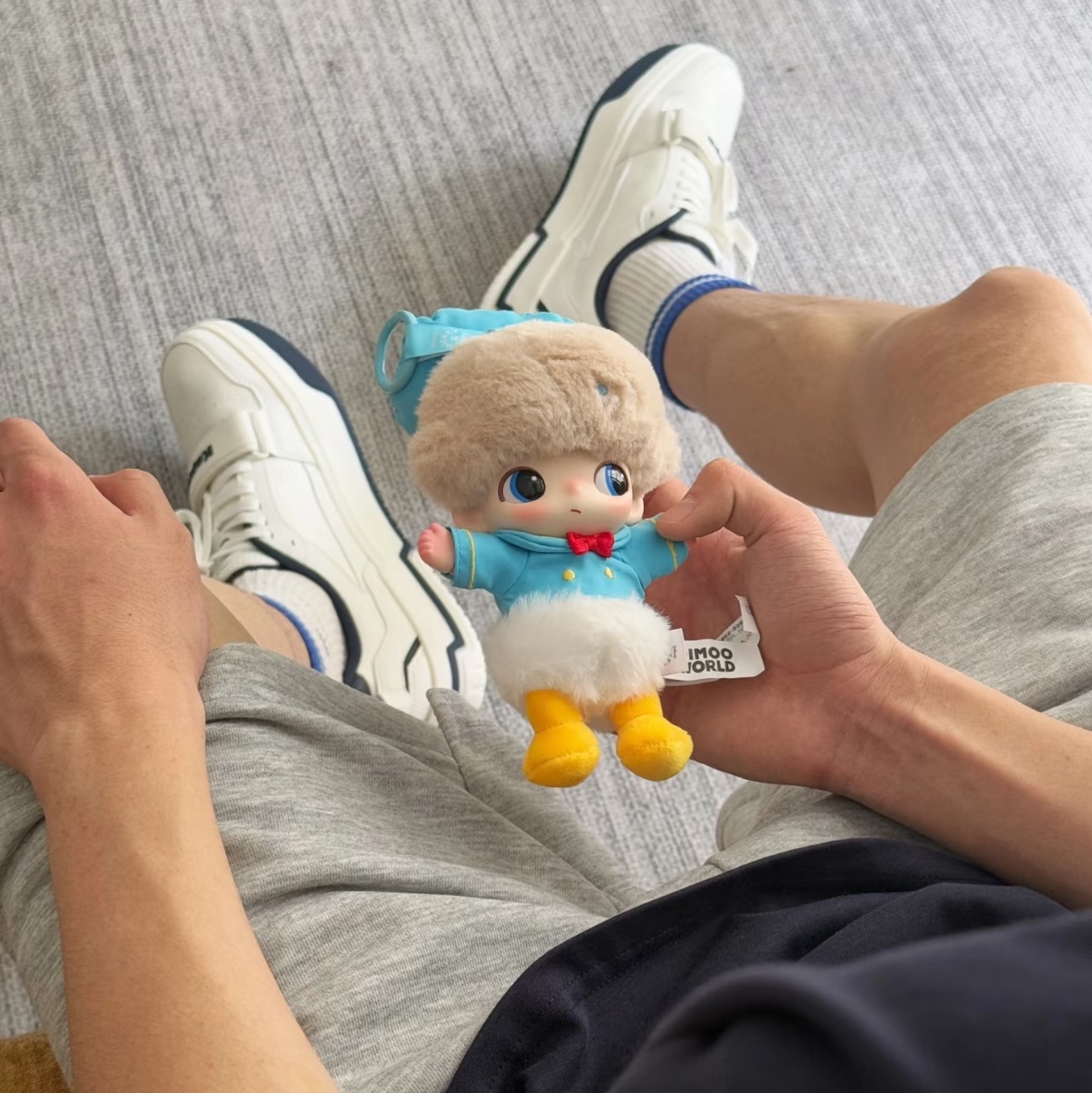 Pop Mart Pop Mart Dimoo World x Disney Series Plush Keyring Donald Duck's Singing (Opened Case) 착용 스타일 - 2