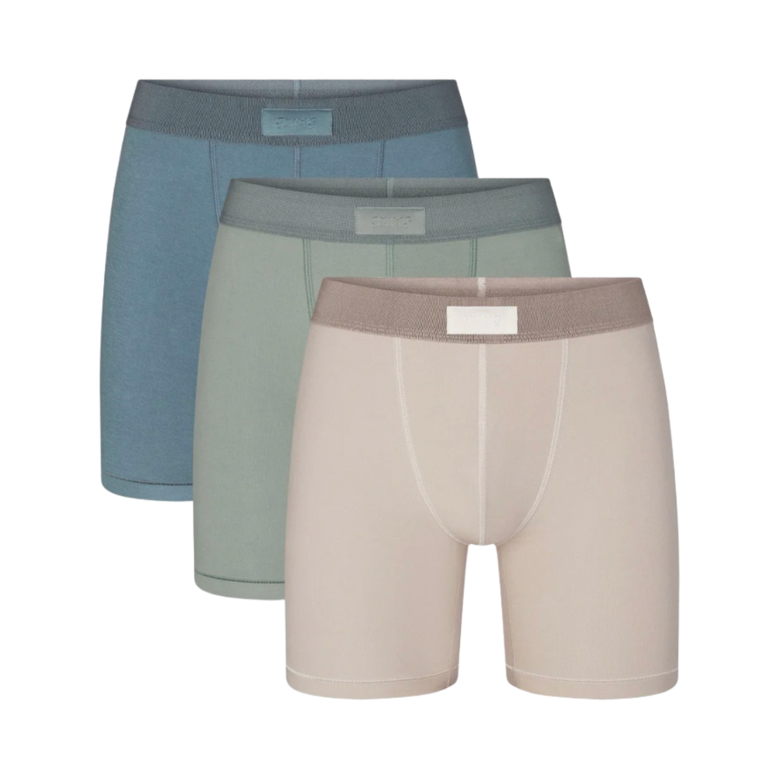 스킴스 코튼 5 박서 브리프 3팩 스톤 멀티(Skims Cotton 5 Boxer Brief 3-Pack Stone Multi)
