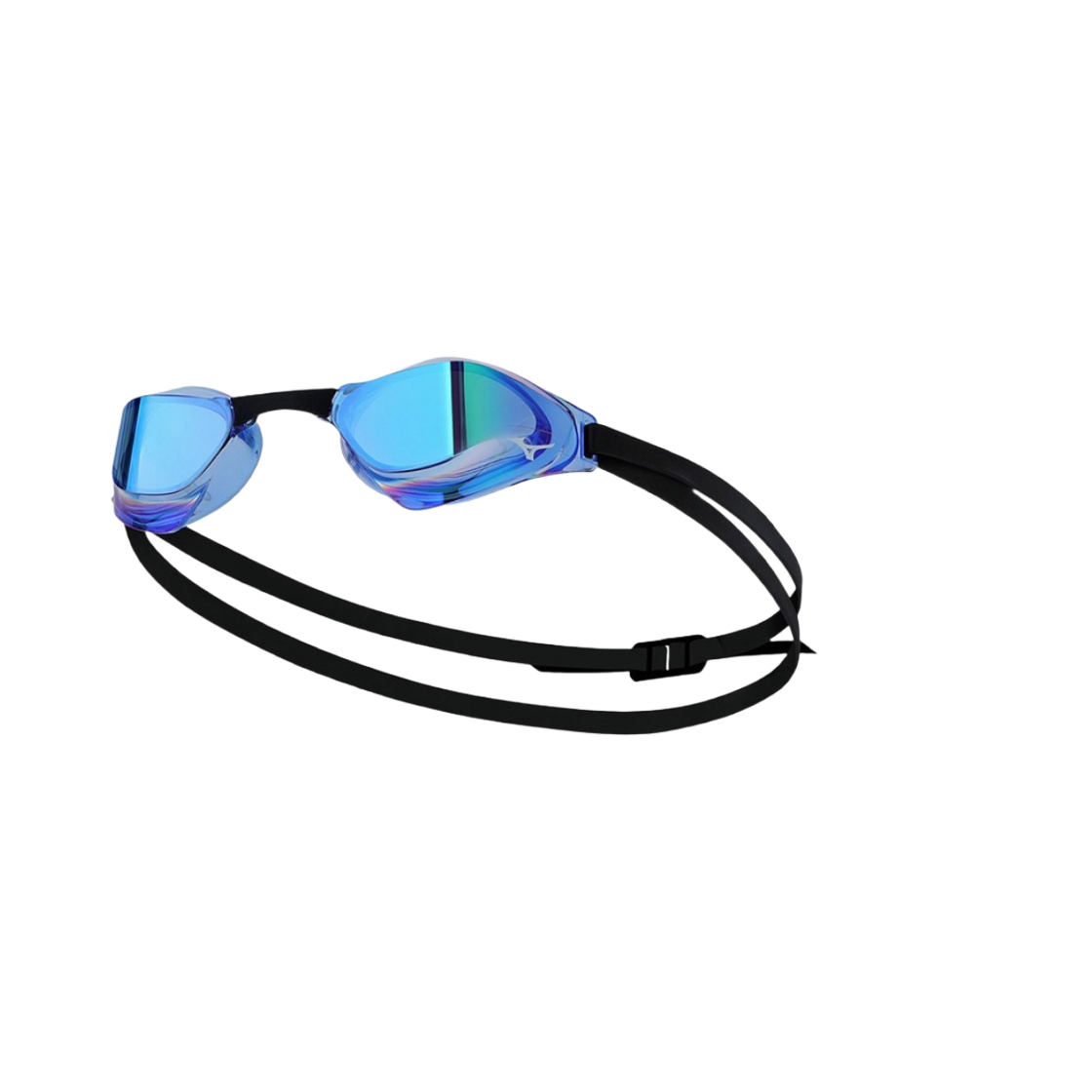 N3JE900109 Mizuno GX Sonic Eye J Mirrored Non Cushion Swim Goggles Blue Black