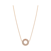 (W) Emporio Armani Sterling Silver Pendant Necklace Rose Gold