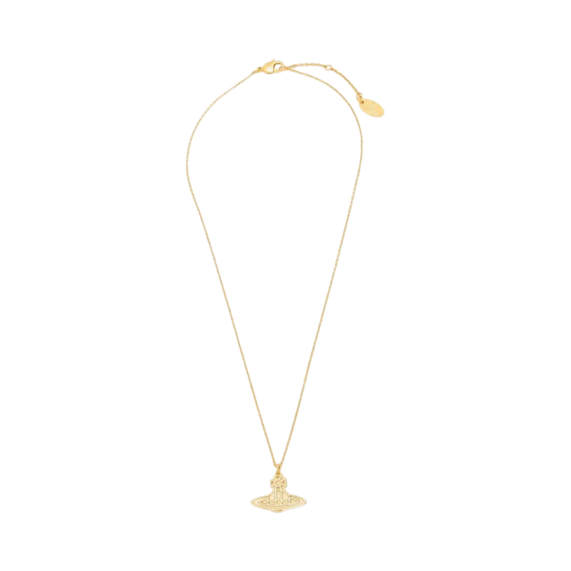 비비안 웨스트우드 씬 라인 플랫 오브 펜던트 골드(Vivienne Westwood Thin Line Flat Orb Pendant Gold) - 2