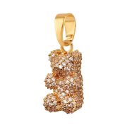 Crystal Haze Pave Mama Bear with Classic Connector Gold