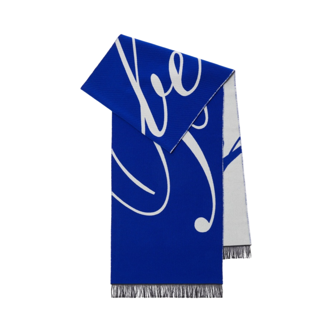 8079174 Burberry Logo Wool Silk Muffler Knight