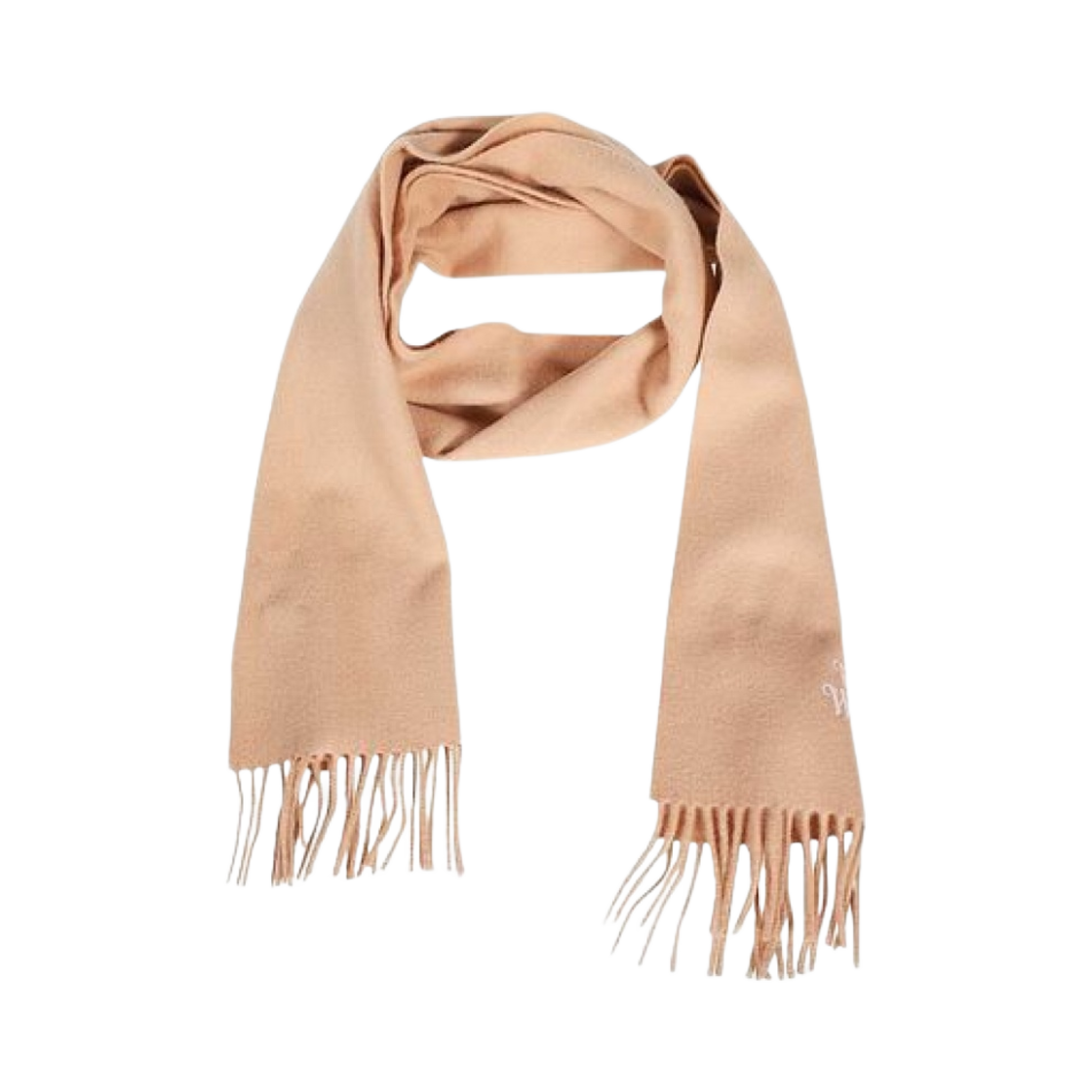 비비안 웨스트우드 자수 로고 머플러 파우더 핑크