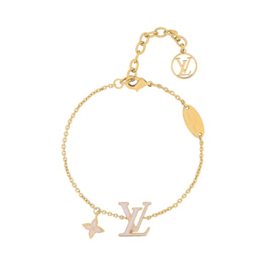 Louis Vuitton LV Iconic Enamel Bracelet Brass Light Pink