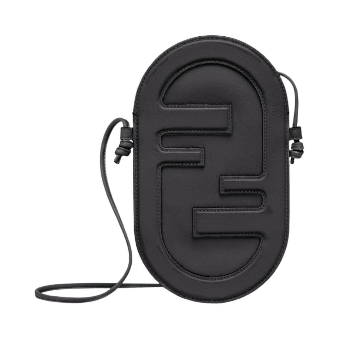 펜디 레더 오 락 폰 파우치 블랙(Fendi Leather O'Lock Phone Pouch Black) - 1