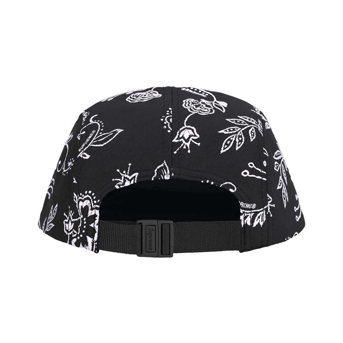 슈프림 플로럴 자카드 캠프캡 블랙 - 25SS(Supreme Floral Jacquard Camp Cap Black - 25SS) - 2