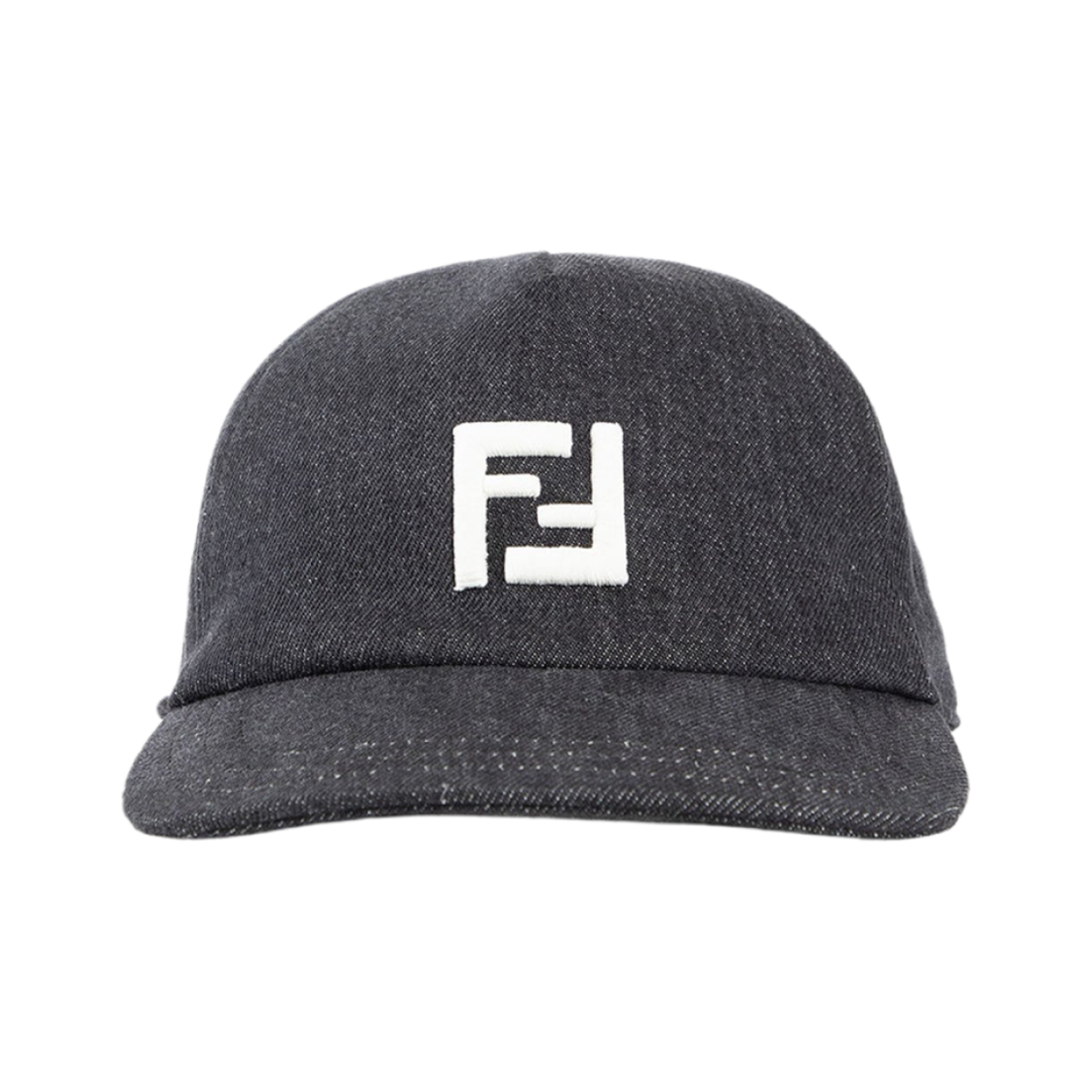 FXQ768ATQJF0QA1 Fendi Denim Baseball Cap Black