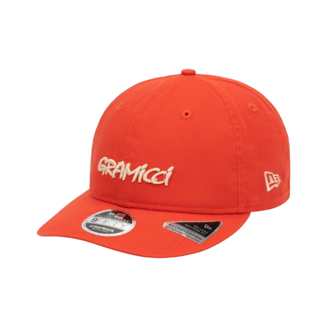13579631 New Era Gramicci Lettering Strapback Orange