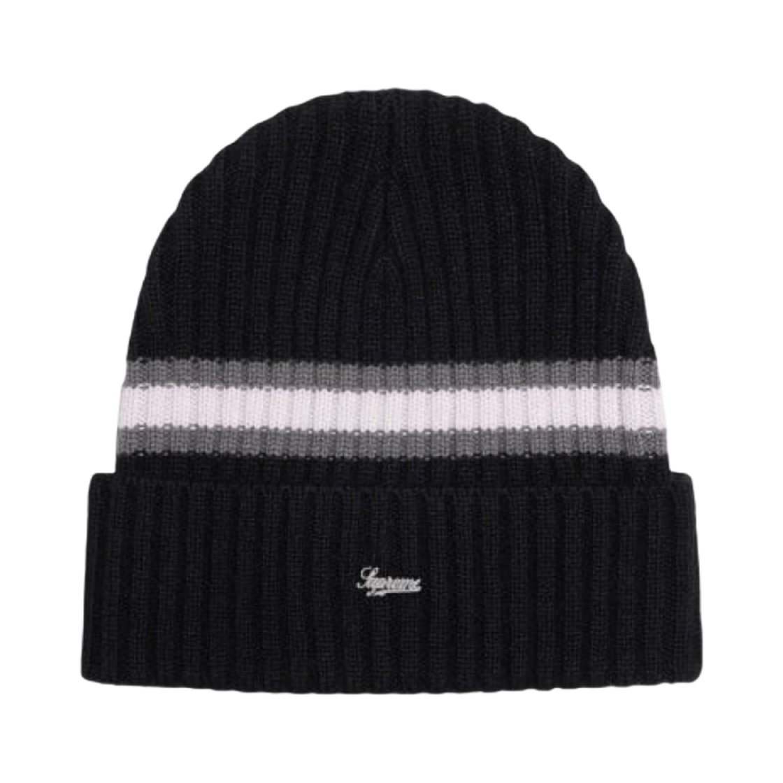 Supreme Stripe Cashmere Beanie 黒・フリー Supreme Cashmere Beanie (FW20) - $68