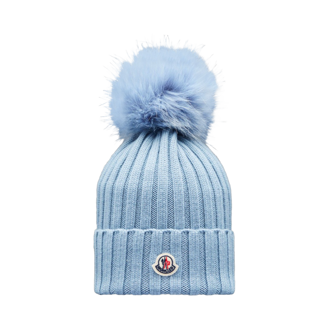 (W) 몽클레르 폼폼 비니 스카이 블루 - 22FW((W) Moncler Beanie with Pom Pom Sky Blue - 22FW) - 1