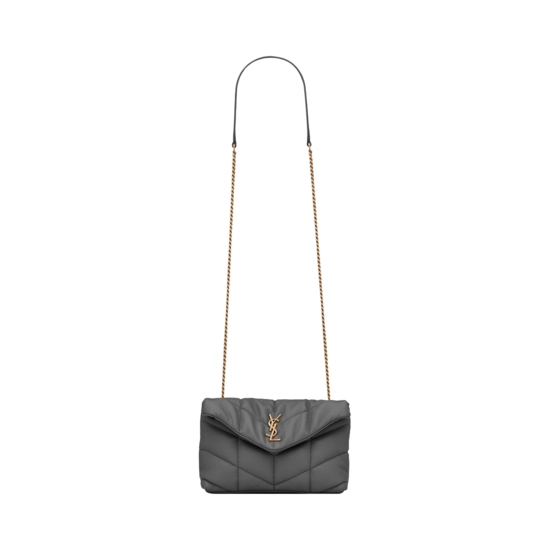 생로랑 퀼티드 램스킨 퍼퍼 토이백 스톰(Saint Laurent Quilted Lambskin Puffer Toy Bag Storm) - 1