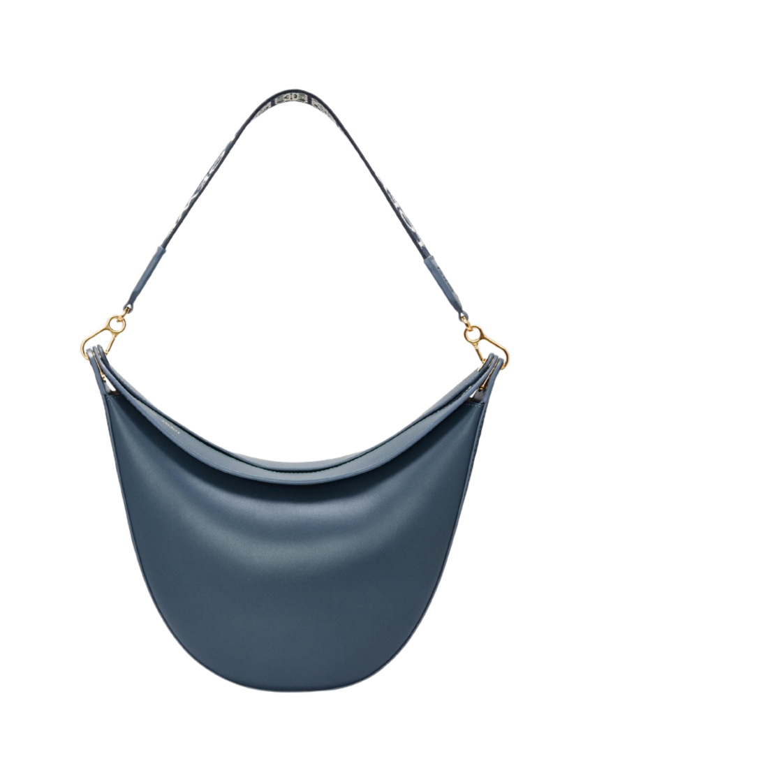 로에베 루나백 사틴 카프스킨 앤 자카드 오닉스 블루(Loewe Luna Bag in Satin Calfskin and Jacquard Onyx Blue) - 4