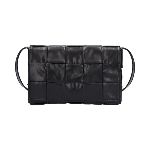 717587 [A등급] Bottega Veneta Vintage Small Leather Cassette Bag Black
