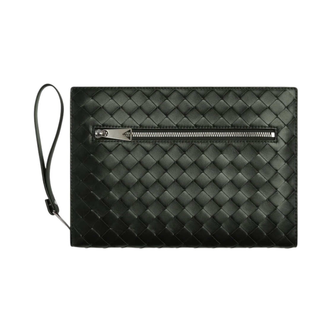 보테가 베네타 스몰 인트레치아토 도큐먼트 케이스 다크 그린(Bottega Veneta Small Intrecciato Document Case Dark Green) - 1