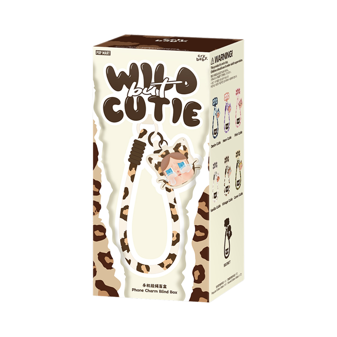 팝마트 크라이베이비 표범 냥이 시리즈 폰 참 (1개입)(Pop Mart Crybaby Wild But Cutie Series Phone Charm (1 Blind Box))