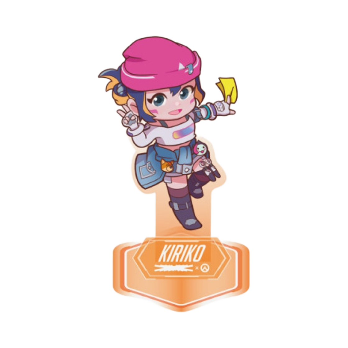 블리자드 x 르세라핌 오버워치 2 아크릴 스탠드 SD 버전 키리코(Blizzard x LE SSERAFIM Overwatch 2 Acrylic Stand SD Ver. Kiriko)