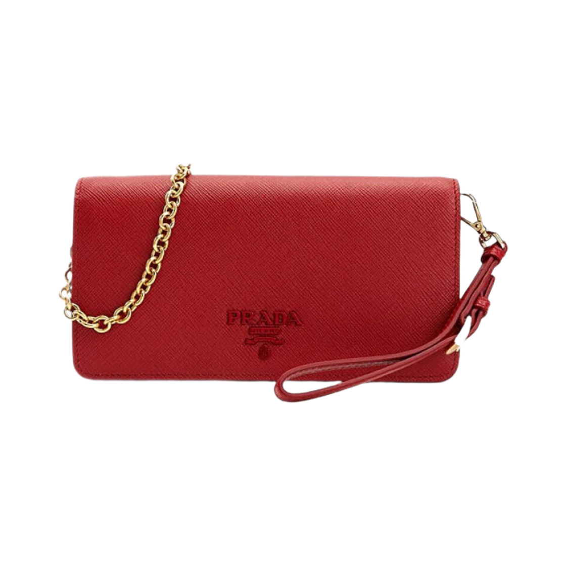 1DH029-2EBW-F068Z Prada Saffiano Leather Mini Bag Fiery Red