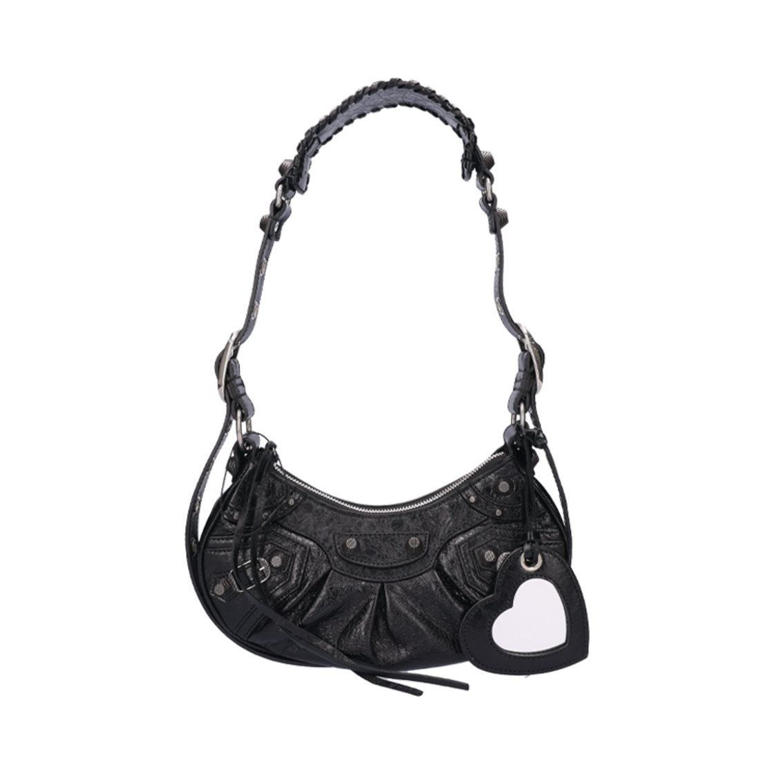 발렌시아가 6713091 르 카골 XS 숄더백 아레나 램스킨 블랙(Balenciaga Le Cagole XS Shoulder Bag Black)