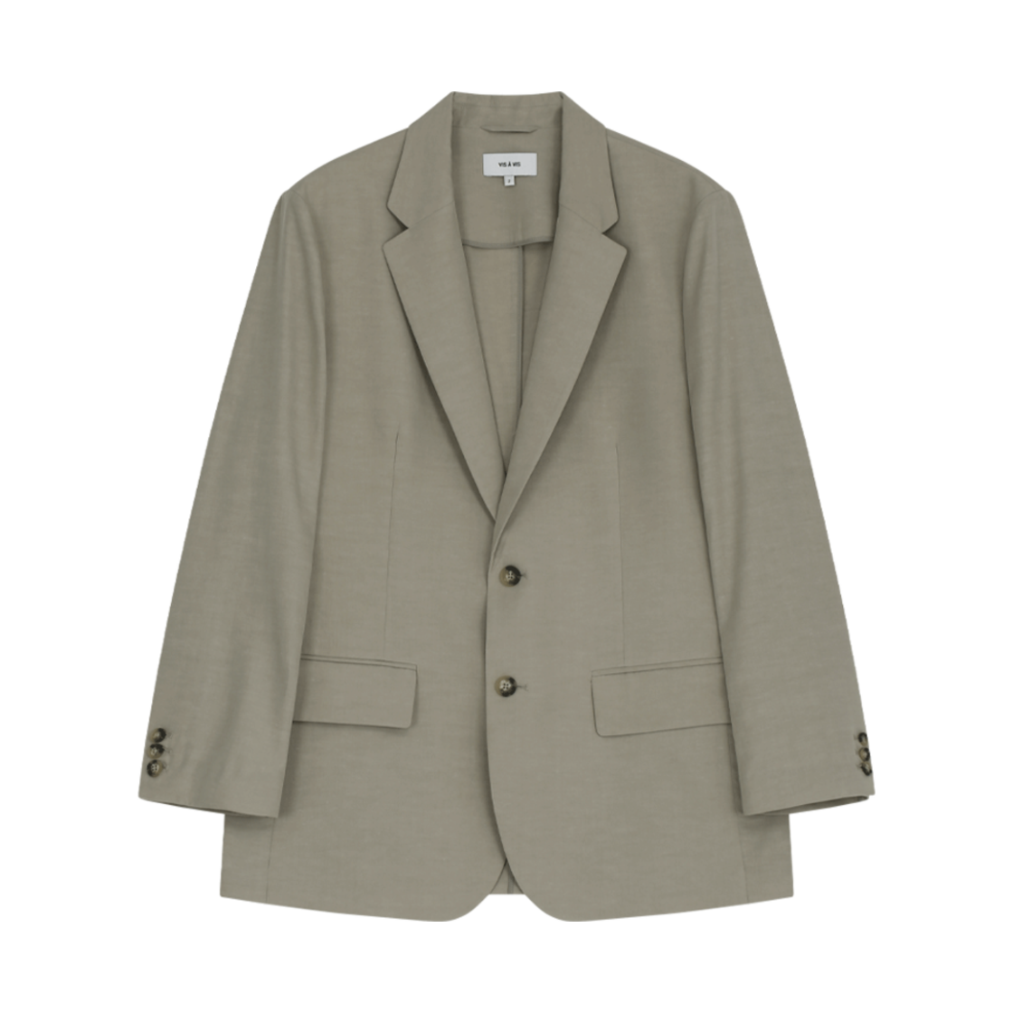 252-1401-20 VIS A VIS Tencel Linen Jacket Beige