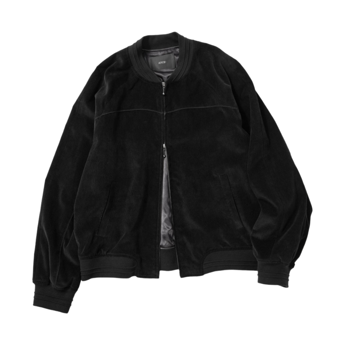 ET2403JK03BK ETCE Corduroy Raglan Jacket Black