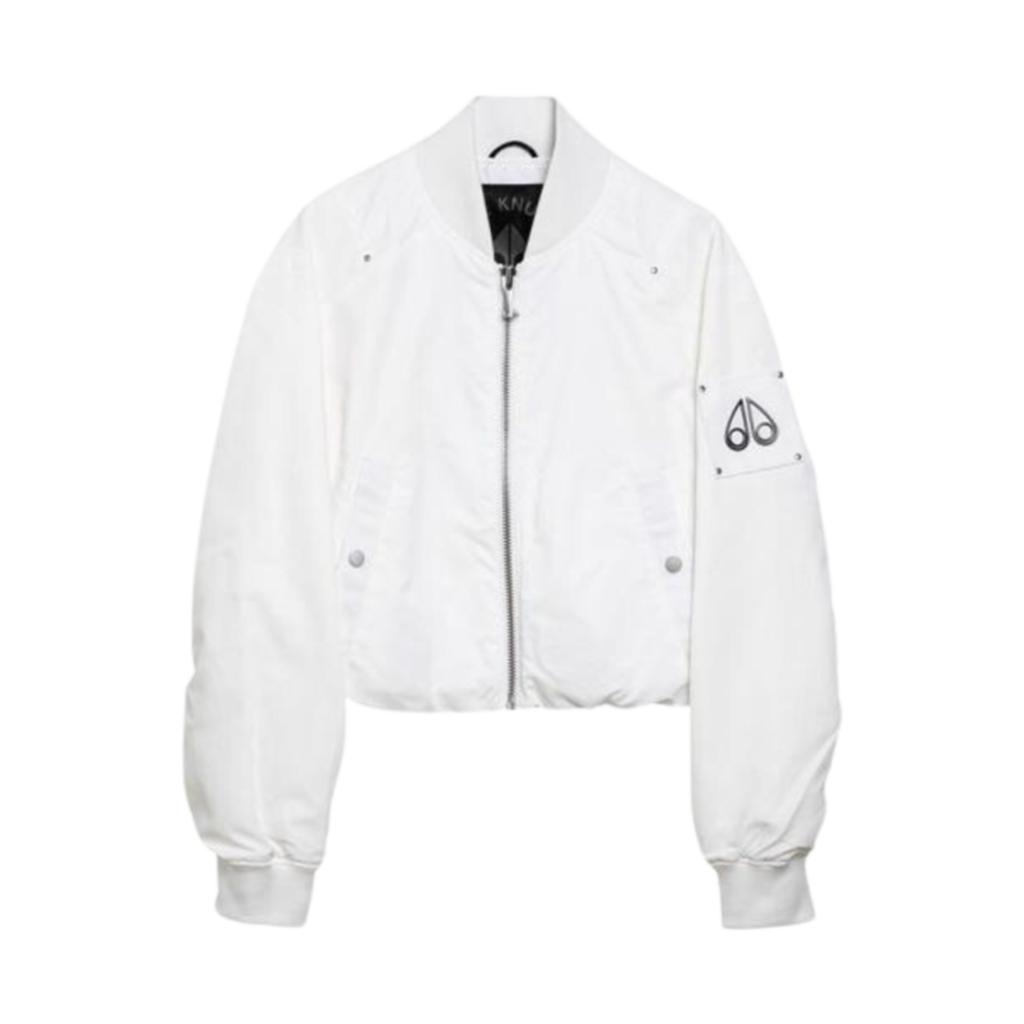 M14LJ169NY (W) Moose Knuckles Bomber Jacket White