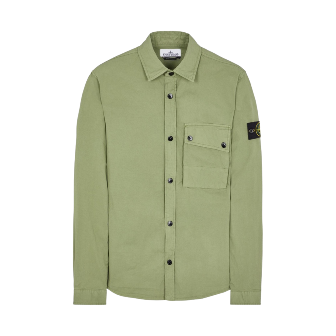 스톤 아일랜드 11610 수피마 코튼 오버셔츠 세이지 그린 - 23SS(Stone Island 11610 Supima Cotton Overshirt Sage Green - 23SS) - 1