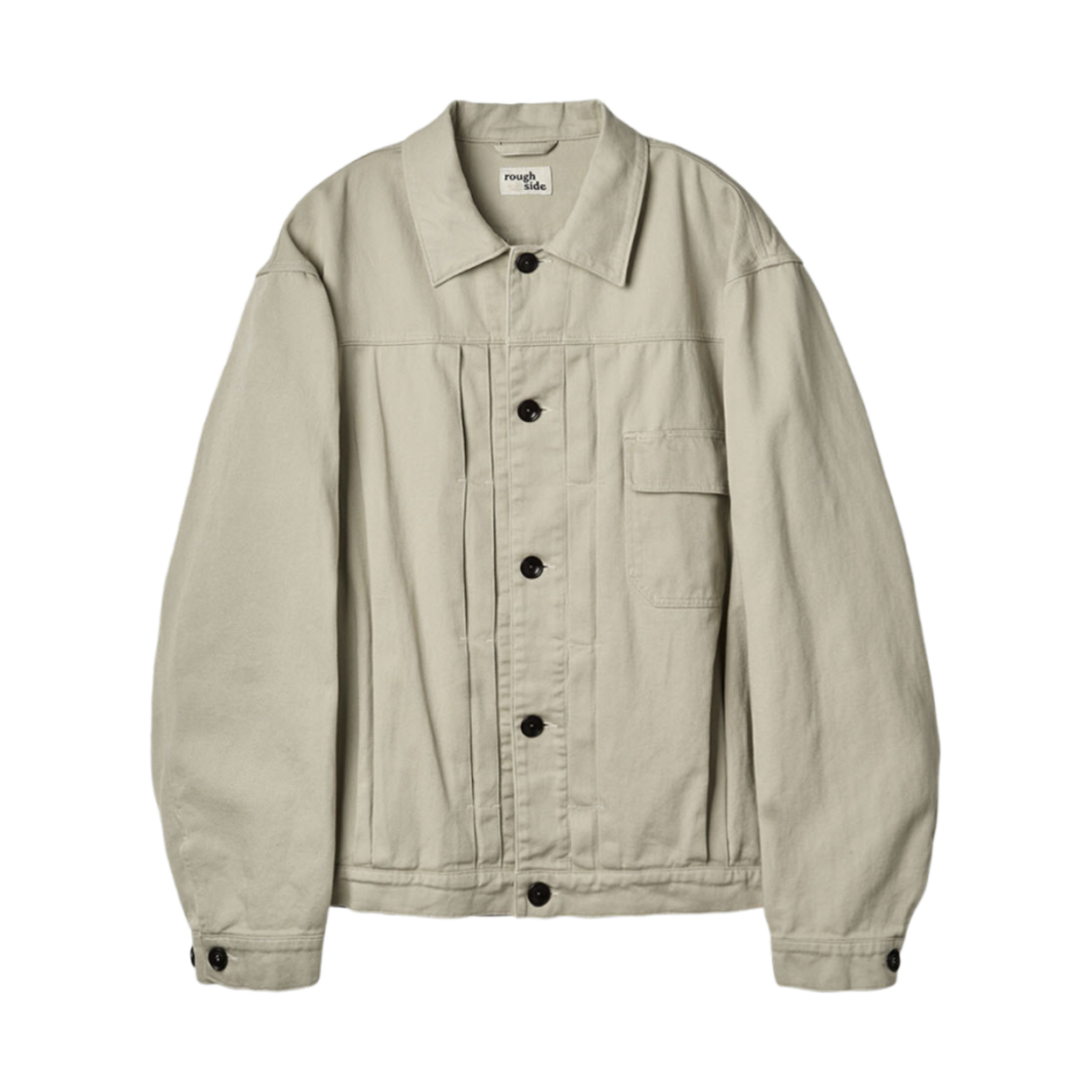 러프 사이드 트러커 자켓 오트밀(Rough Side Trucker Jacket Oatmeal)