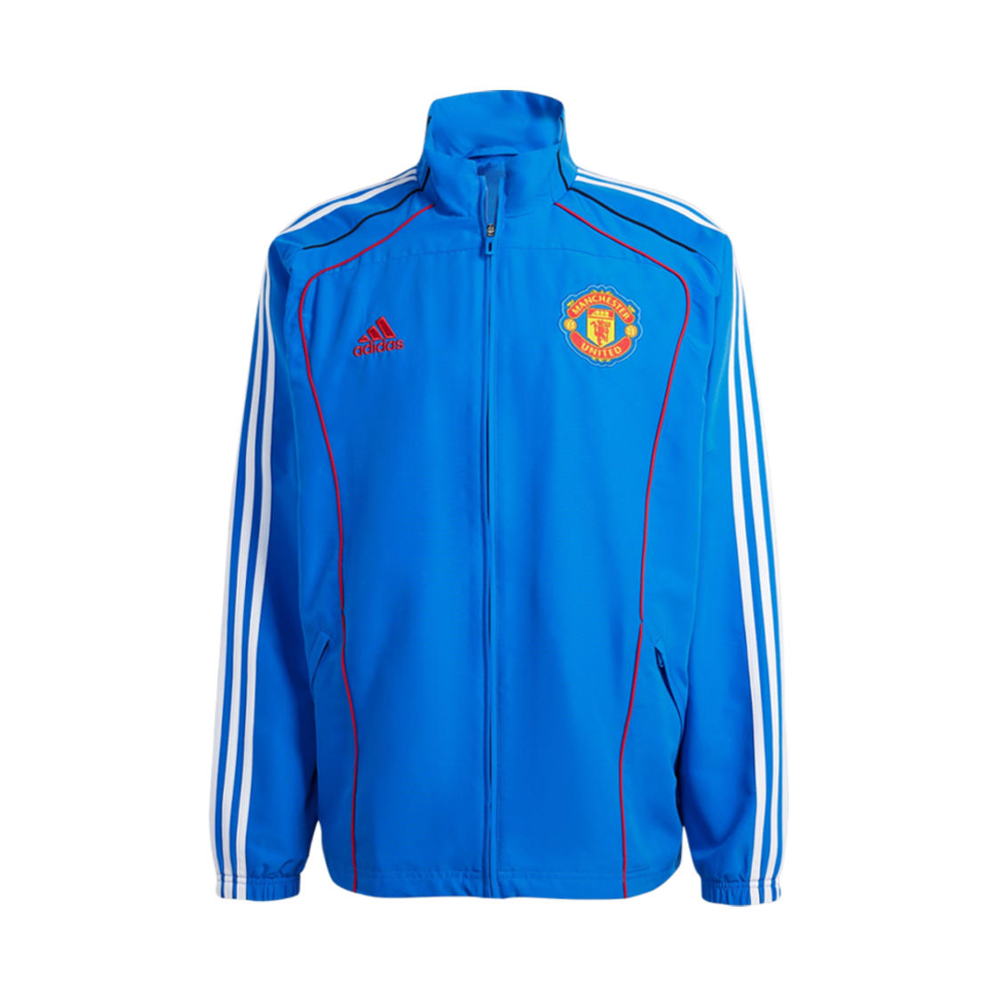아디다스 맨체스터 유나이티드 UBP 트랙탑 블루 - US 사이즈(Adidas Manchester United UBP Track Top Blue - US Sizing) - 1