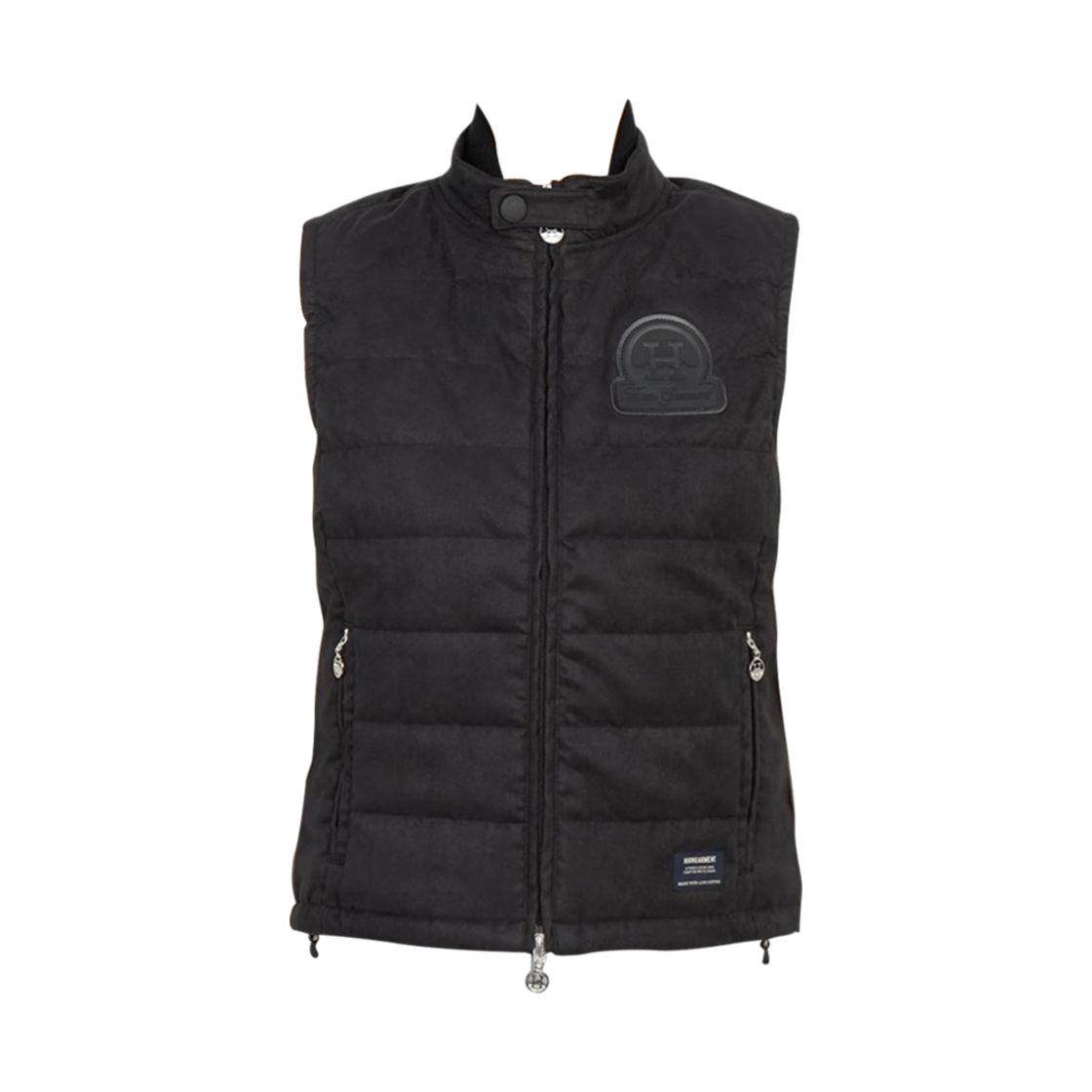 HSW-2C-AD03 (W) Horn Garment Golf Wear Sign Down Vest Black
