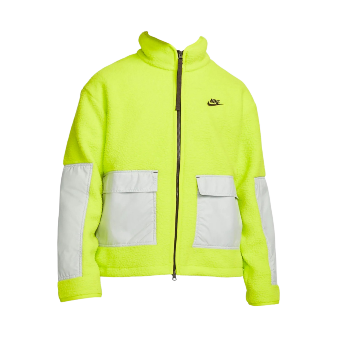 나이키 NSW 스포츠 에센셜+ 쉐르파 플리스 자켓 포이즌 그린 - US/EU(Nike NSW Sport Essential+ Sherpa Fleece Jacket Poison Green - US/EU) - 1