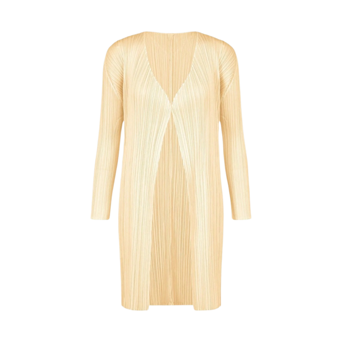 PP05/PP36 -JA806-40 (W) Pleats Please Issey Miyake New Colorful Basics 3 Coat Light Beige