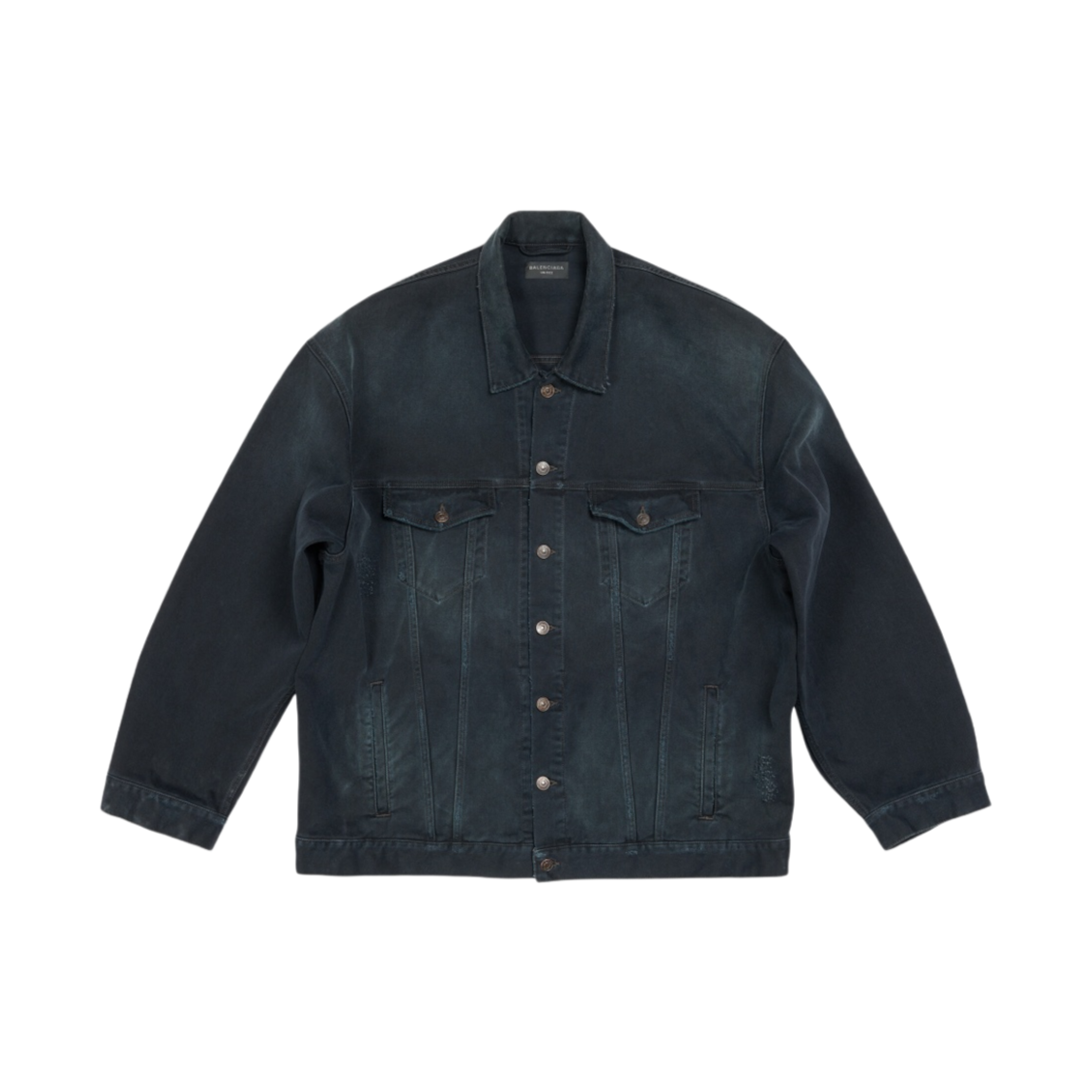 발렌시아가 핸드 드로운 BB 아이콘 오버사이즈 자켓 블랙(Balenciaga Hand Drawn BB Icon Oversized Jacket Black) - 1