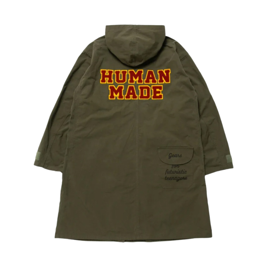 휴먼 메이드 밀리터리 후드 코트 올리브 드랩(Human Made Military Hooded Coat Olive Drab) - 2