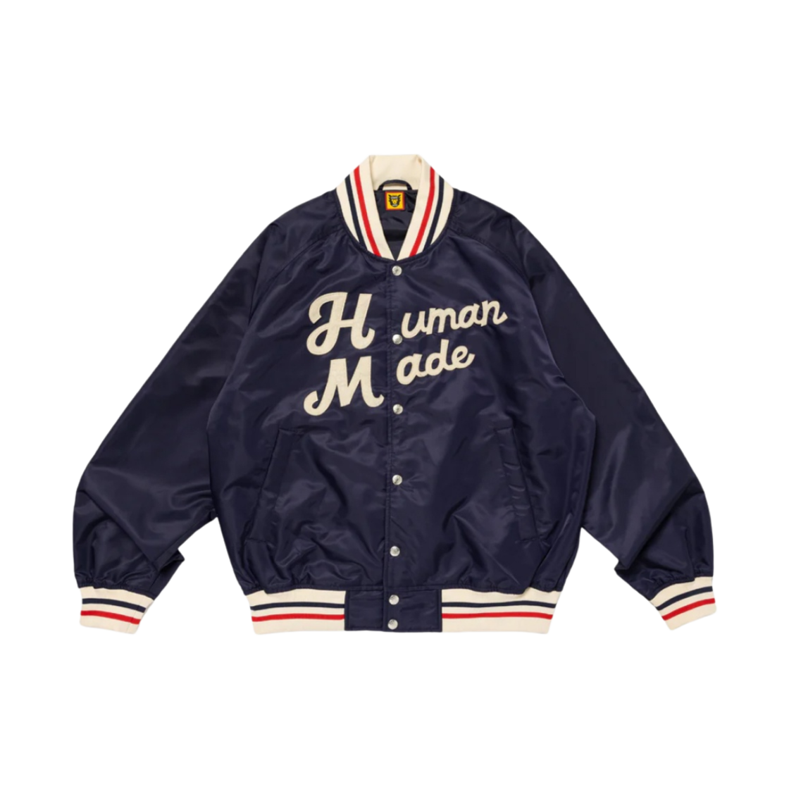 휴먼 메이드 나일론 스타디움 자켓 네이비(Human Made Nylon Stadium Jacket Navy)