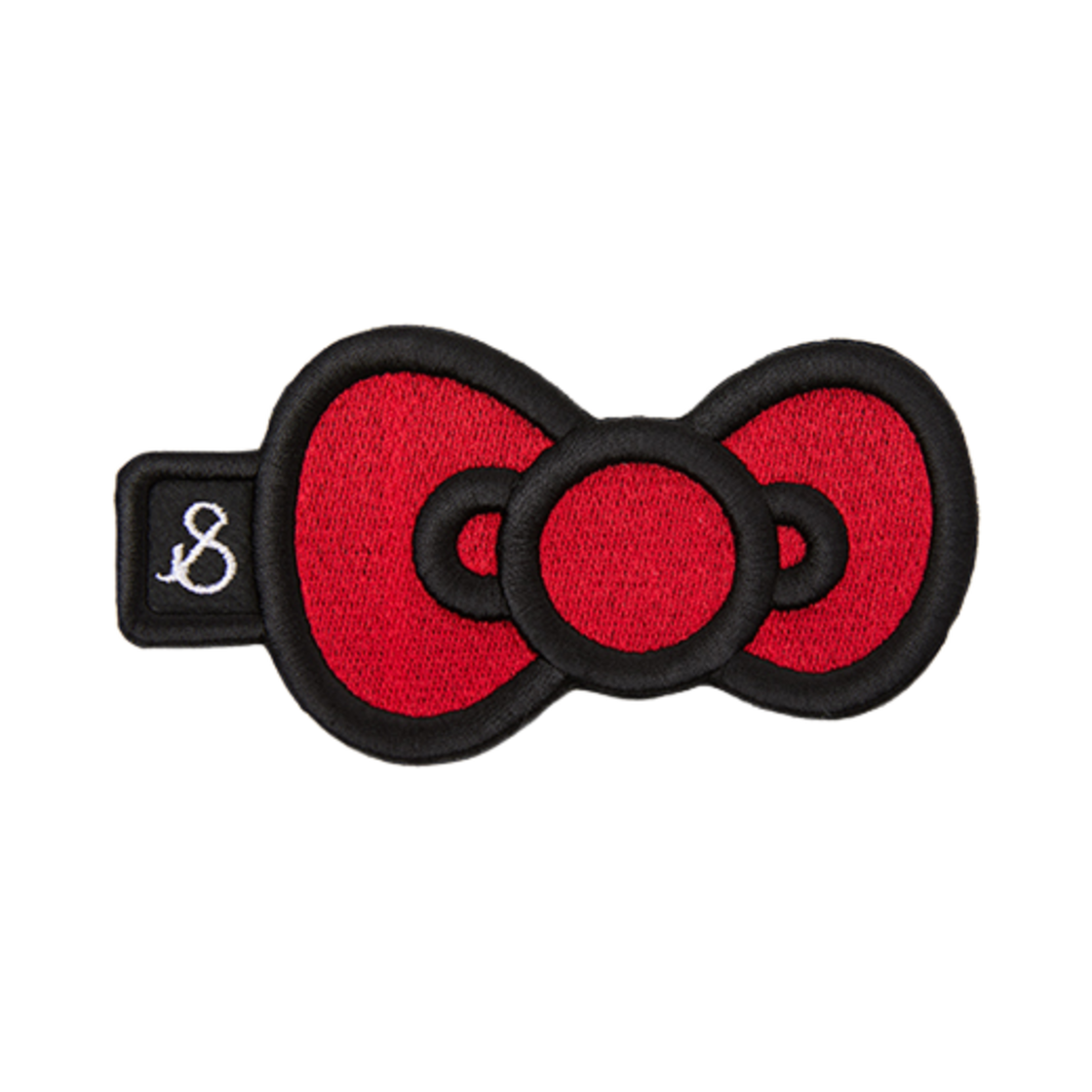 조셉앤스테이시 럭키 헬로키티 리본 자수 와펜 레드(Joseph&Stacey Lucky Hello Kitty Ribbon Embroidery Wappen Red)