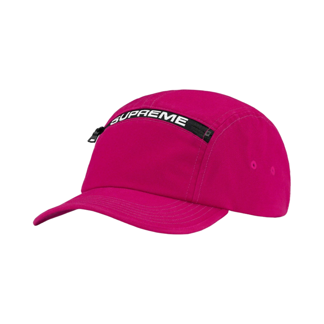 슈프림 탑 집 캠프캡 마젠타 - 21FW(Supreme Top Zip Camp Cap Magenta - 21FW) - 1