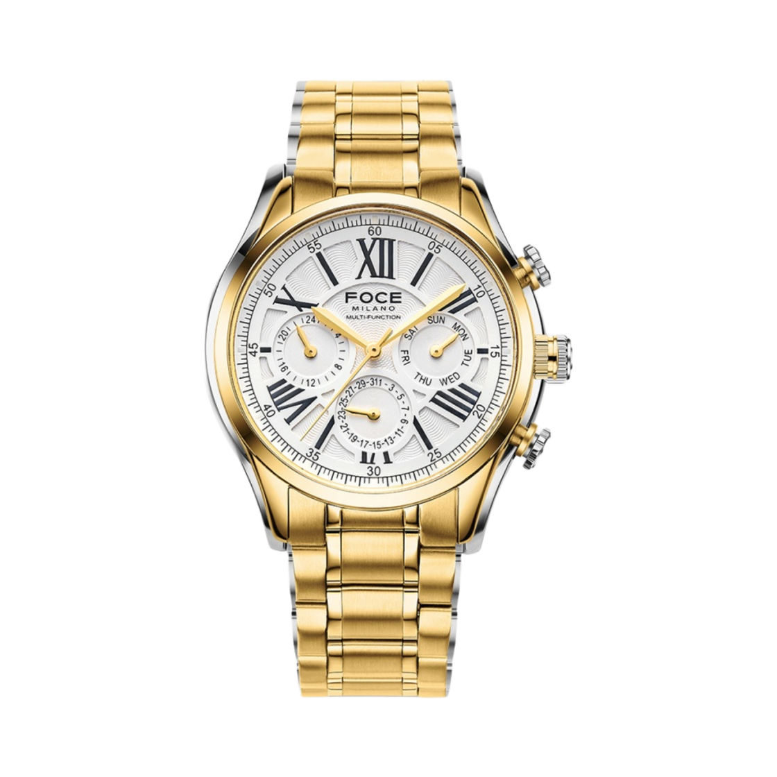 FM7547GD Foce 43mm Metal Watch Gold