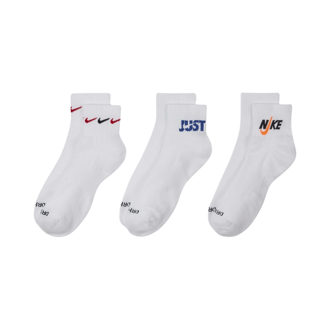 DH3827-902 Nike Everyday Plus Cushion Training Ankle Socks Multicolor (3 Pack/Korean Ver.)