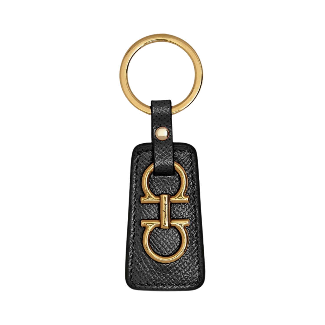 22E014-734287 Ferragamo Gancini Keychain Black