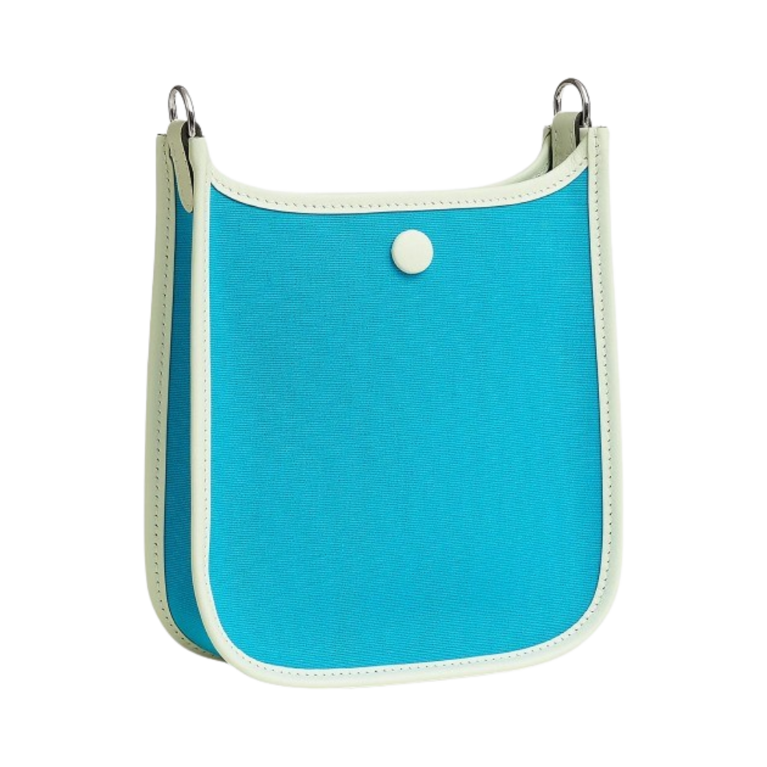 에르메스 네오 에블린 16 투톤 오피시에 스위프트 & 팔라듐 하드웨어 블루 아즈테크 멍뜨 베르 피즈(Hermes Neo Evelyne 16 Bag Two-Tone Officier Swift & Palladium Bleu Azteque Menthe Vert Fizz) - 3