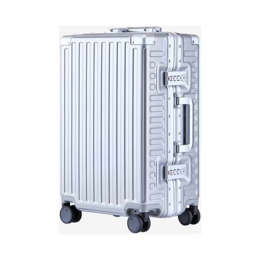 LV-QUADY-20-SILVER LEAD VAULT Quady Suitcase 20Inch Silver