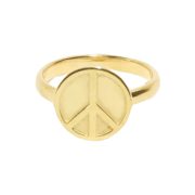 Needles Peace Ring Gold