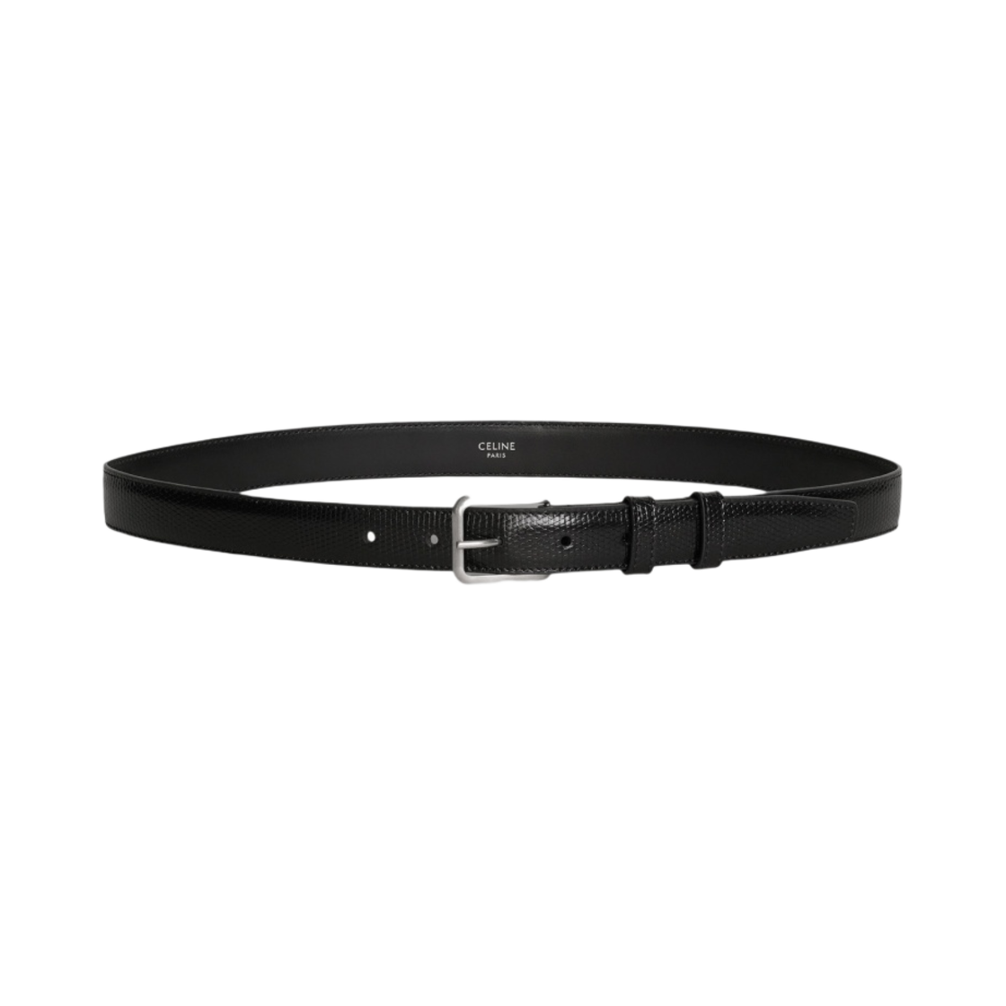 셀린느 카프스킨 스퀘어 버클 엘레간트 벨트 블랙(Celine Elegant Belt with Square Buckle in Calfskin Black) - 2